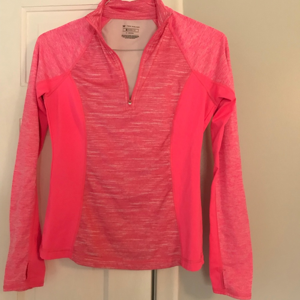 Pink athletic fleece